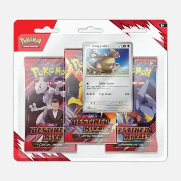 Pokemon TCG - Scarlet & Violet 10: Destined Rivals 3-Pack Blister (Kangaskhan)