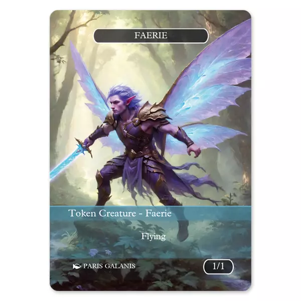 Faerie Token (Blue 1/1 Version 4)