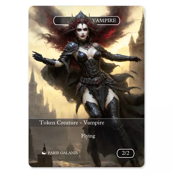 Vampire Token (Black 2/2) Version 2