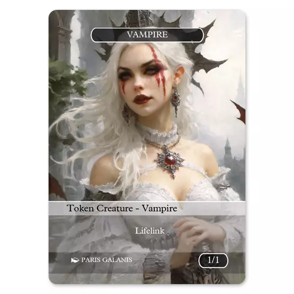 Vampire Token (White 1/1 Lifelink) Version 2
