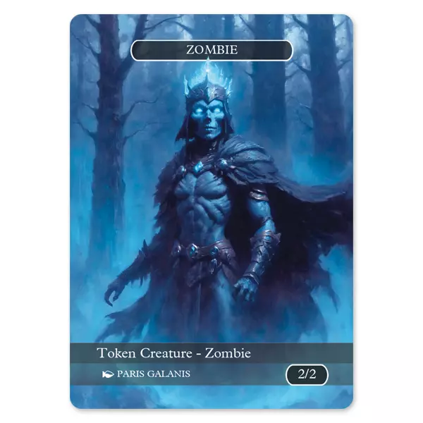 Zombie Token (Black 2/2) Version 4