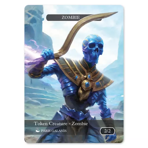 Zombie Token (Black 2/2) Version 8