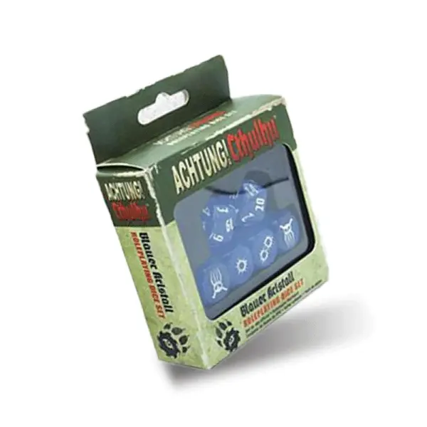 Achtung! Cthulhu 2d20 - Blue Crystal Dice Set