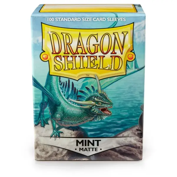 Dragon Shield - Matte Mint Standard Size Sleeves (100 Sleeves)